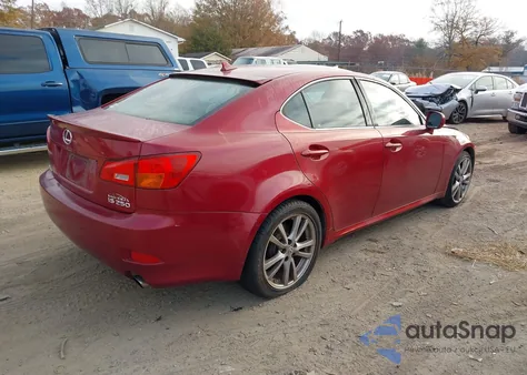 2008 Lexus Is 250 z USA, uszkodzony, nr VIN JTHBK262885054103